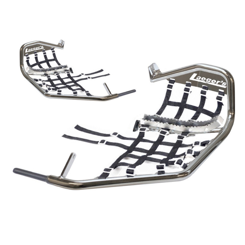 NERF BARS V2 PRO PEGS LAEGERS YAMAHA YFZ 450R COULEUR ALU 